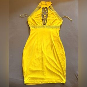 Yellow Halter Dress